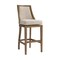 Alaterre Furniture Ellie Bar Height Stool with Back, Brown, 2PK ANEL04FDCR2 - alternate 1